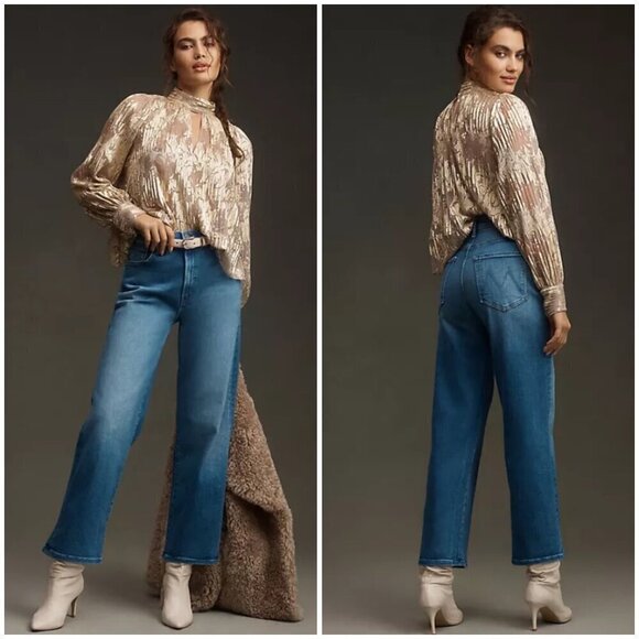 💕MOTHER💕 The Dodger Ankle Jeans ~ Work Hard Play Hard 32 NWT - Picture 10 of 16